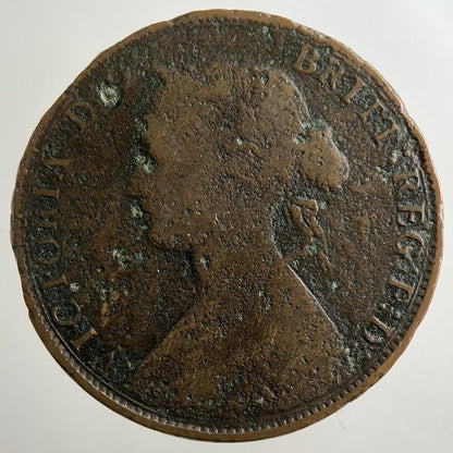 1863 Victoria Half-Penny Coin | Collectable Grade