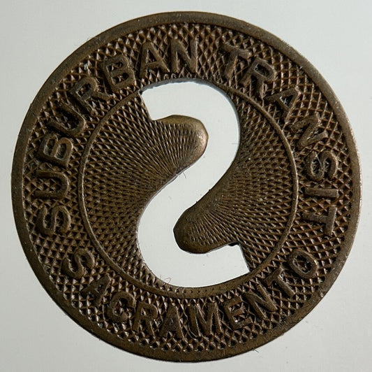 US USA Sacramento Transport Fare Token Coin | Collectable Grade