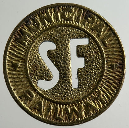 US USA San Francisco Railway Transport Fare Token Coin | Collectable Grade