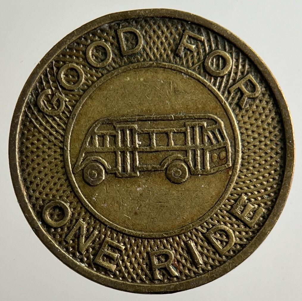 US USA Jerusalem Bus Line Transport Fare Token Coin | Collectable Grade