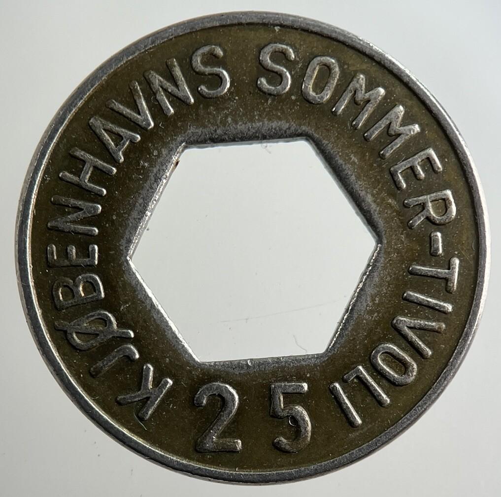 Denmark Sommer-Tivoli 25 Token Coin | Collectable Grade