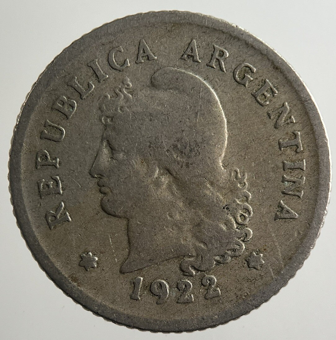 1922 Argentina 10 Centavos Coin | Collectable Grade