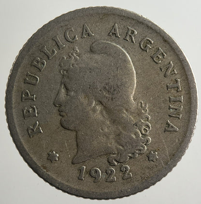 1922 Argentina 10 Centavos Coin | Collectable Grade