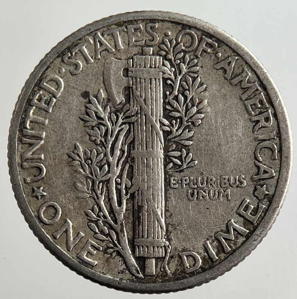 1938 US USA Mercury Dime Silver Coin | Fine Collectable Grade