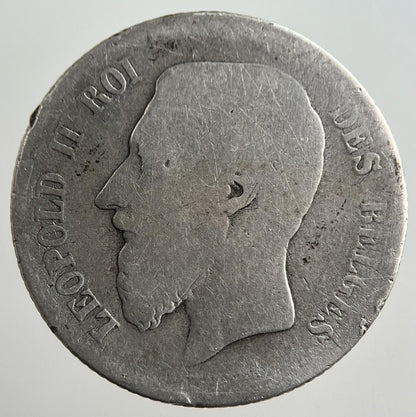 1869 Belgium 1 Franc Silver Coin | Collectable Grade