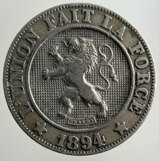 1894 Belgium 10 Centimes Coin | Fine Collectable Grade