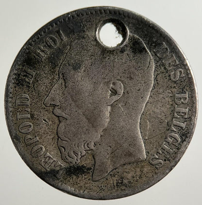 1866 Belgium 50 Centimes Silver Coin | Collectable Grade
