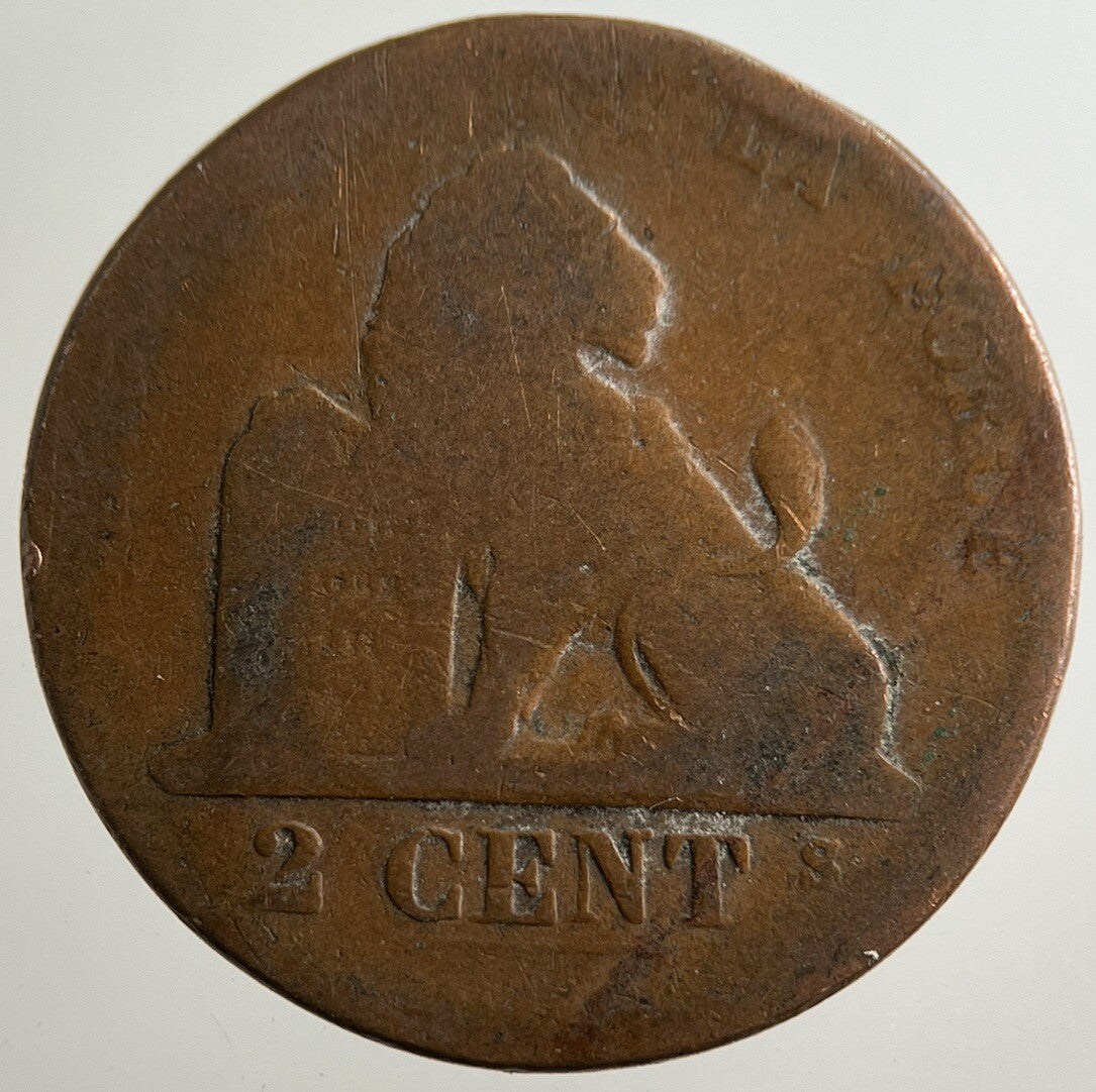 Belgium 2 Centimes Coin | Fair Grade