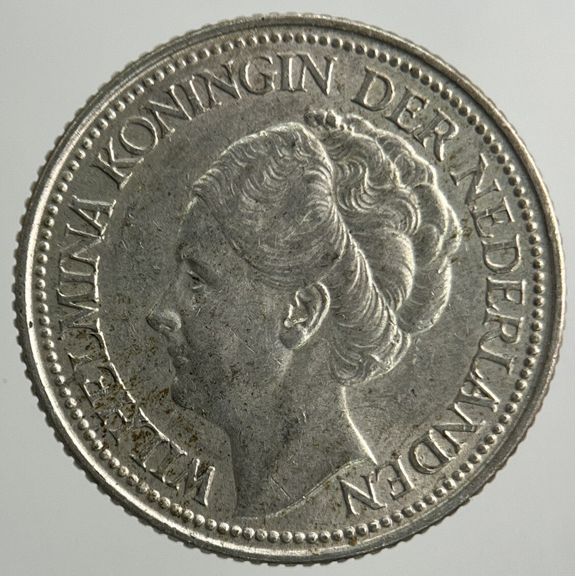 1941 Netherlands 25 Cents Silver Coin | Very High Grade