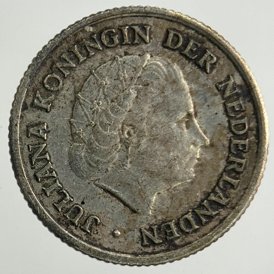 1956 Netherlands 1/10 Gulden Silver Coin | Fine Collectable Grade