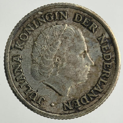 1956 Netherlands 1/10 Gulden Silver Coin | Fine Collectable Grade