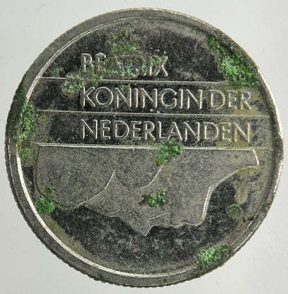 1998 Netherlands 25 Cents Coin | Fine Collectable Grade