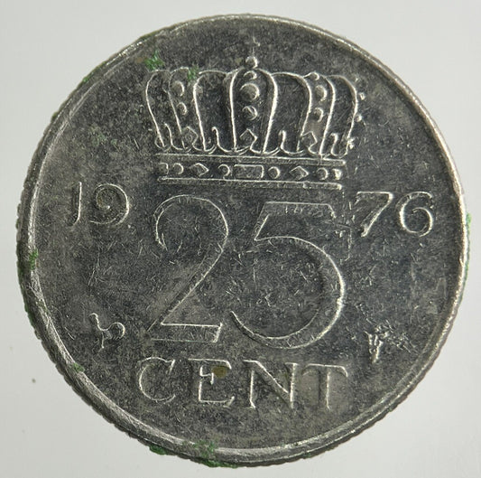 1976 Netherlands 25 Cents Coin | Fine Collectable Grade