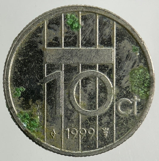 1999 Netherlands 10 Cents Coin | Fine Collectable Grade