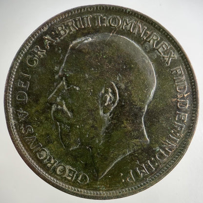 1913 George V One Penny Coin | Fine Collectable Grade