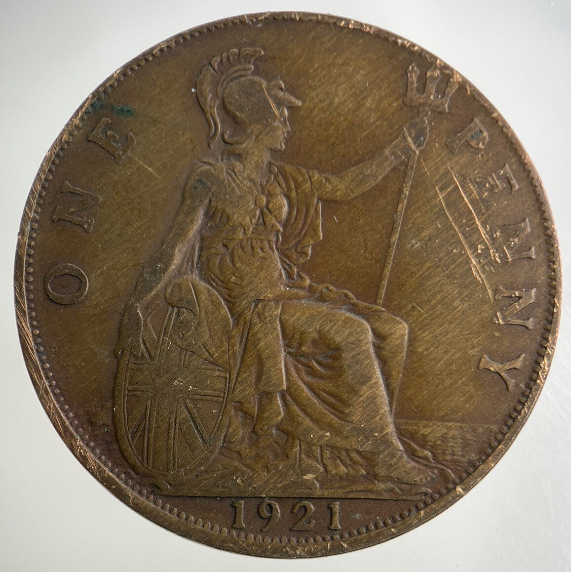 1921 George V One Penny Coin | Fine Collectable Grade