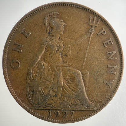 1927 George V One Penny Coin | Fine Collectable Grade