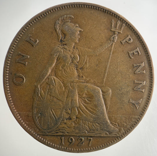 1927 George V One Penny Coin | Fine Collectable Grade