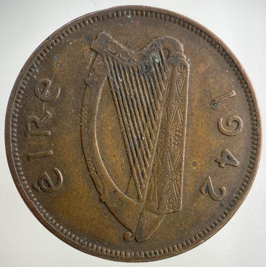 1942 Irish One Penny Coin | Fine Collectable Grade