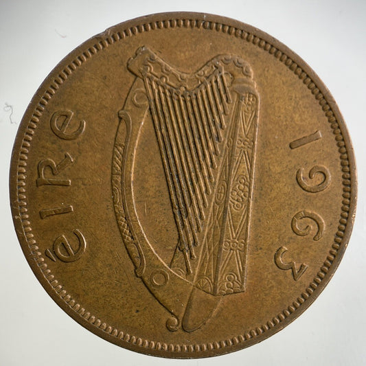 1963 Irish One Penny Coin | Fine Collectable Grade