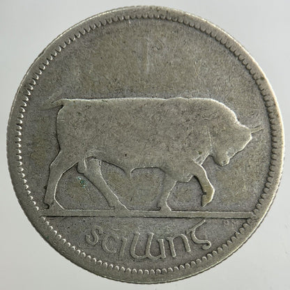 1928 Irish Shilling Silver Coin | Collectable Grade