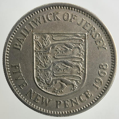 1968 Jersey Five-Pence Coin | Very High Grade