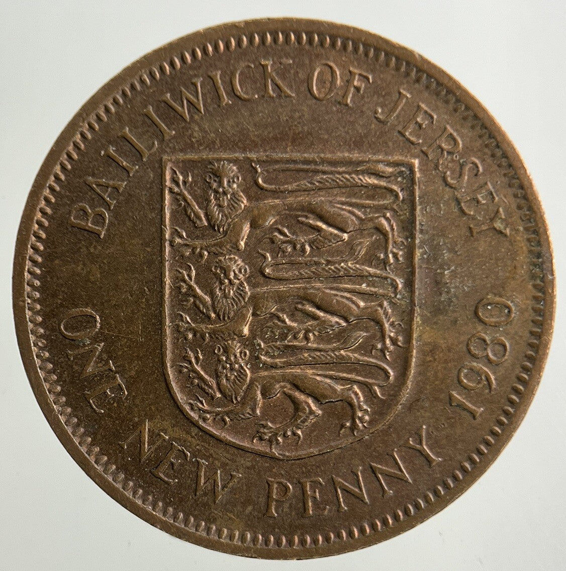 1980 Jersey One Penny Coin | Very High Grade