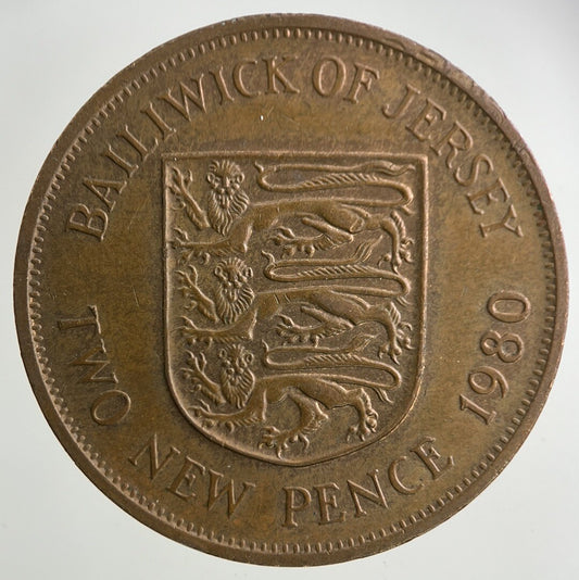 1980 Jersey Two-Pence Coin | Very High Grade