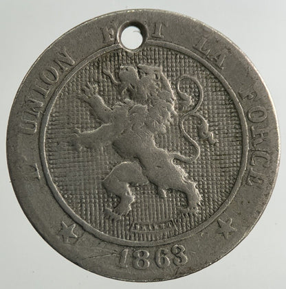 1863 Belgium 5 Centimes Coin | Collectable Grade