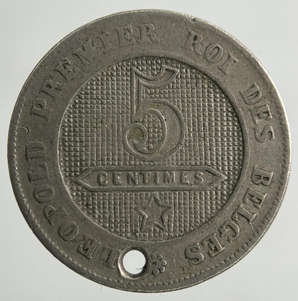 1863 Belgium 5 Centimes Coin | Collectable Grade