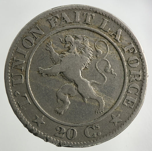 1861 Belgium 20 Centimes Coin | Collectable Grade