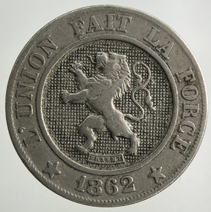 1862 Belgium 10 Centimes Coin | Collectable Grade