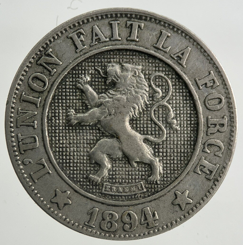 1894 Belgium 10 Centimes Coin | Fine Collectable Grade