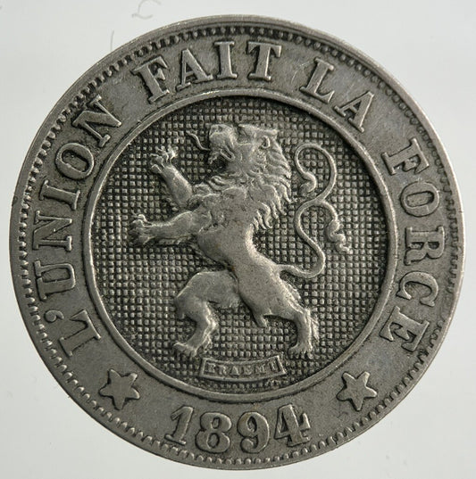 1894 Belgium 10 Centimes Coin | Fine Collectable Grade