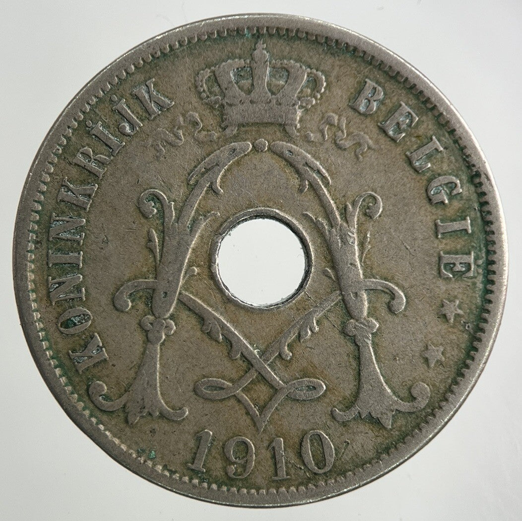 1910 Belgium 25 Centimes Coin | Collectable Grade