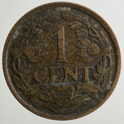 1921 Netherlands 1 Cent Coin | Collectable Grade