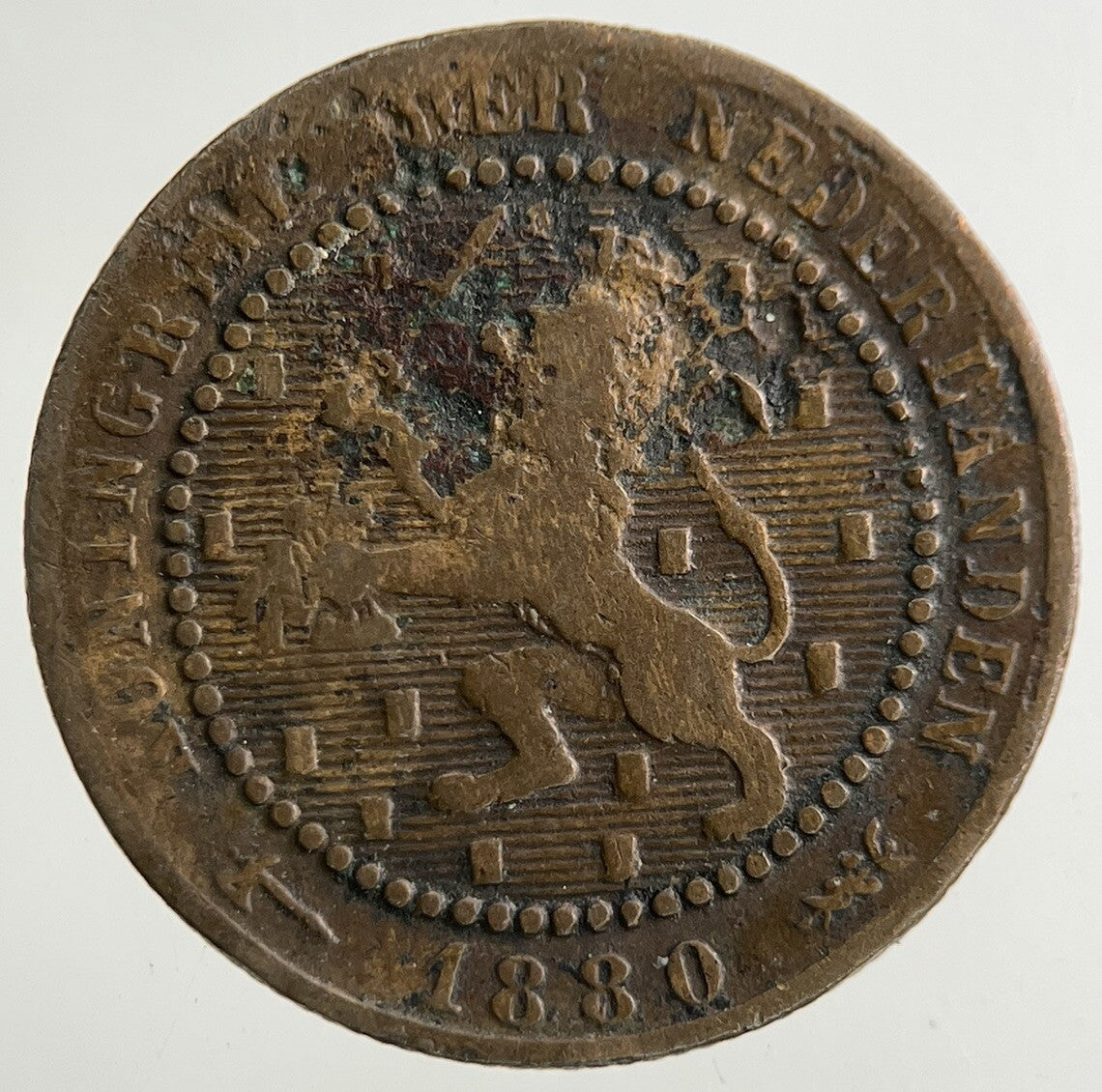 1880 Netherlands 1 Cent Coin | Collectable Grade