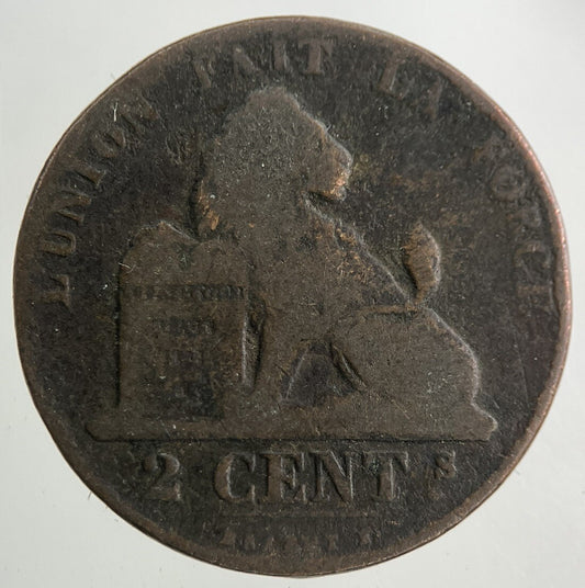 1864 Belgium 2 Centimes Coin | Collectable Grade