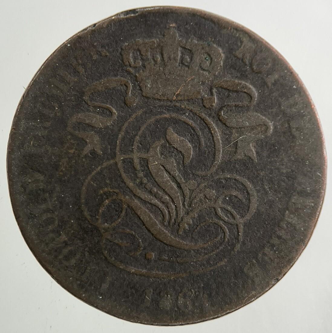 1864 Belgium 2 Centimes Coin | Collectable Grade