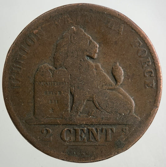 1870 Belgium 2 Centimes Coin | Collectable Grade