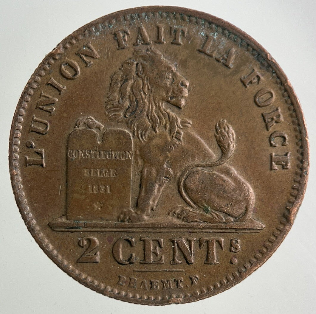 1905 Belgium 2 Centimes Coin | Very High Grade