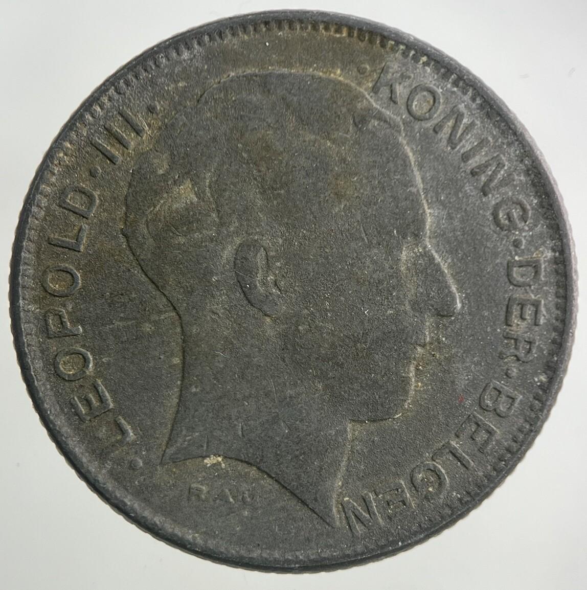 1941 Belgium 5 Franc Coin | Collectable Grade