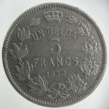 1930 Belgium 5 Francs Coin | Collectable Grade