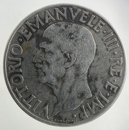 1939 Italy 1 Lira Coin | Fine Collectable Grade