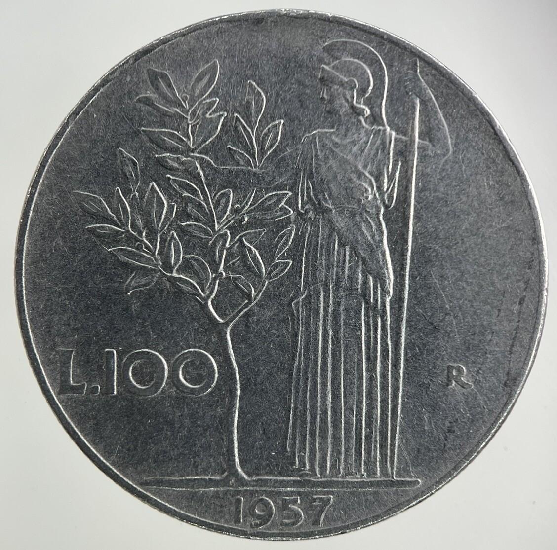 1957 Italy 100 Lira Coin | Fine Collectable Grade