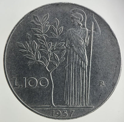 1957 Italy 100 Lira Coin | Fine Collectable Grade