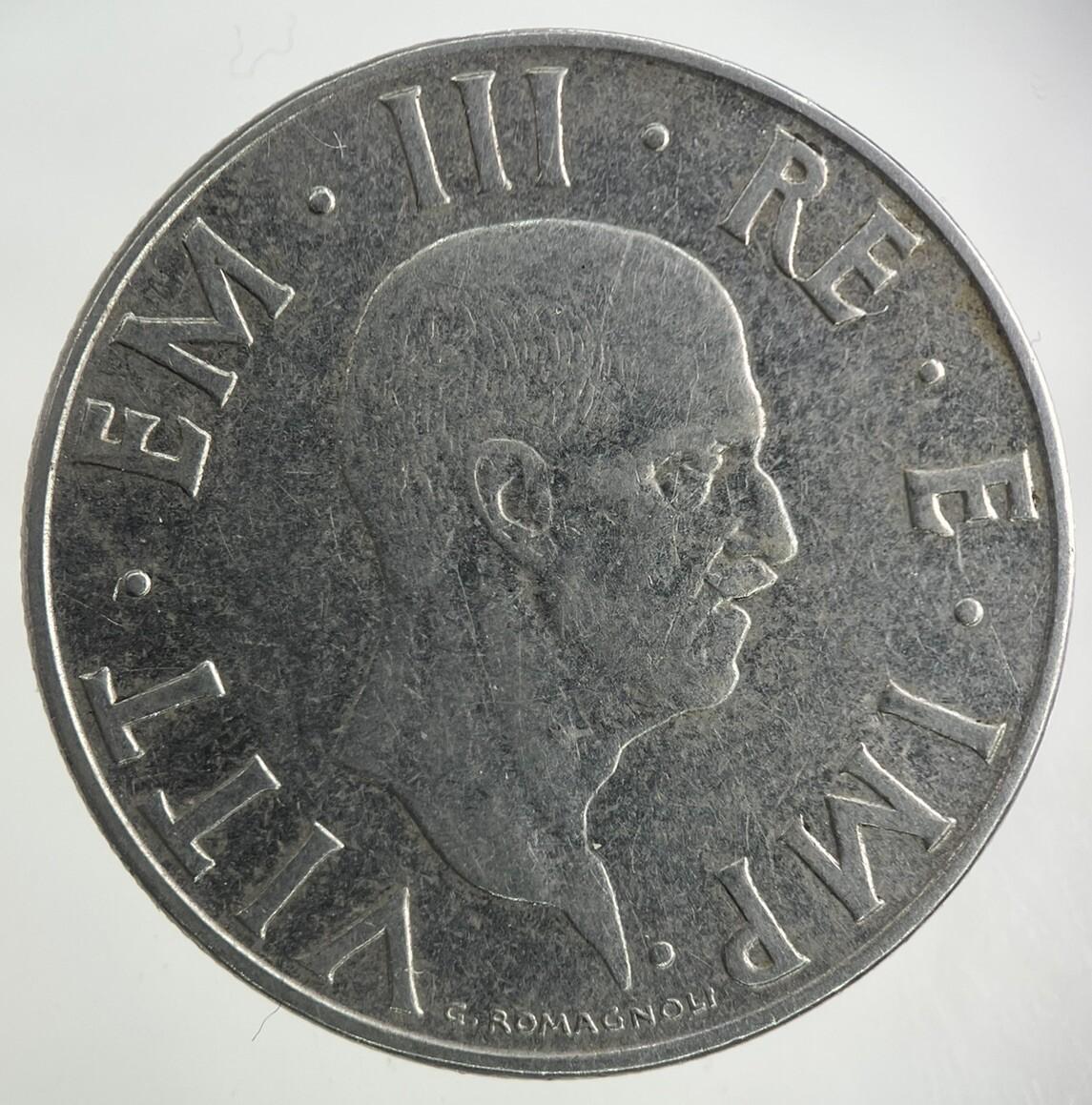 1940 Italy 2 Lira Coin | Fine Collectable Grade