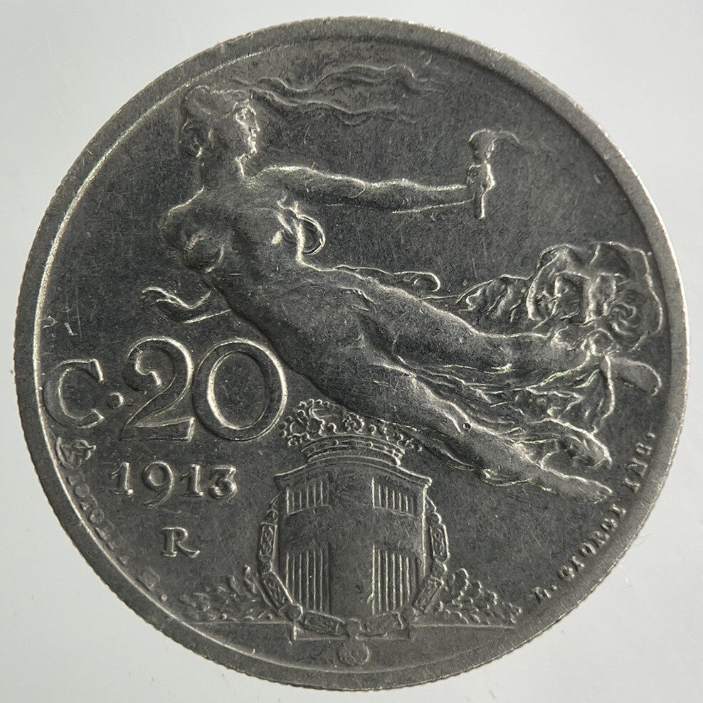 1913 Italy 20 Centesimi Coin | Fine Collectable Grade