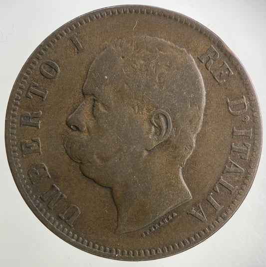 1893 Italy 10 Centesimi Coin | Collectable Grade