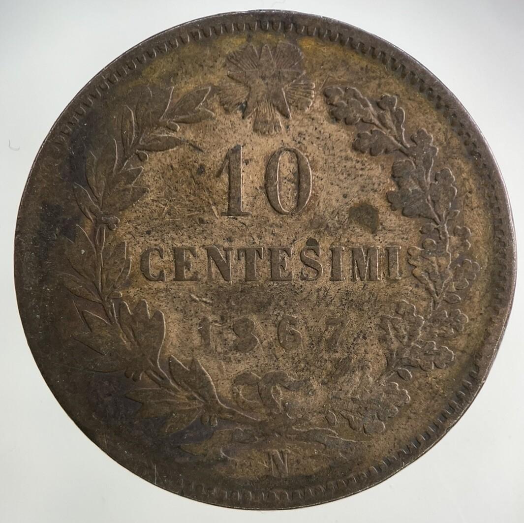 1867 Italy 10 Centesimi Coin | Collectable Grade